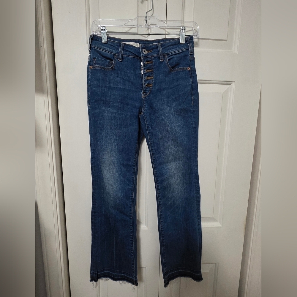 Pilcro and the Letterpress Flare High Rise Jeans By Anthropologie Size 26